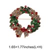 Unique Bargains Christmas Brooches HC0375 Alloy Dripping Wax Multicolor 1.65"x1.77" 1 Pc - 3 of 4