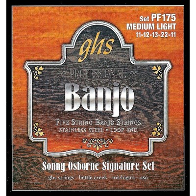 GHS Sonny Osborne Signature Banjo Strings Medium Light