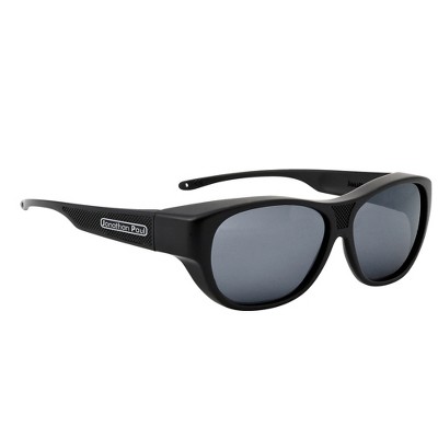 Jonathan Paul Fitovers Allure Extra X-Large XL Unisex Designer Fitover Sunglasses Wear Over Rx/Presciption Eyeglasses, Polarized Polarvue Gray