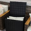 Sunnydaze Lockable Outdoor Small Deck Box with Storage and Side Handles - 32-Gal. - 2 of 4