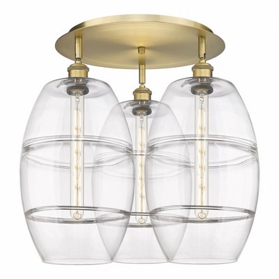 Vaz - 3 Light Flush Mount In Industrial Style-19.5 Inches Tall and 21.75 Inches Wide