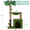 37" Cat Tree Tower for Indoor Cats，2-in-1 Multi-Functional Comfort with Premium Sisal Scratching Post - 2 of 4