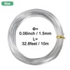 Unique Bargains Aluminum Gardening Branch Bonsai Training Wire 1 Roll - 3 of 4