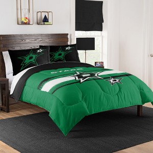 Sweet Home Collection NHL Dallas Stars Comforter & Pillow Sham Set - 1 of 3