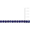 EVERLY JEWELRY | Sterling Silver 33 CT TGW Created Blue Sapphire Necklace, 17-inch - 2 of 4