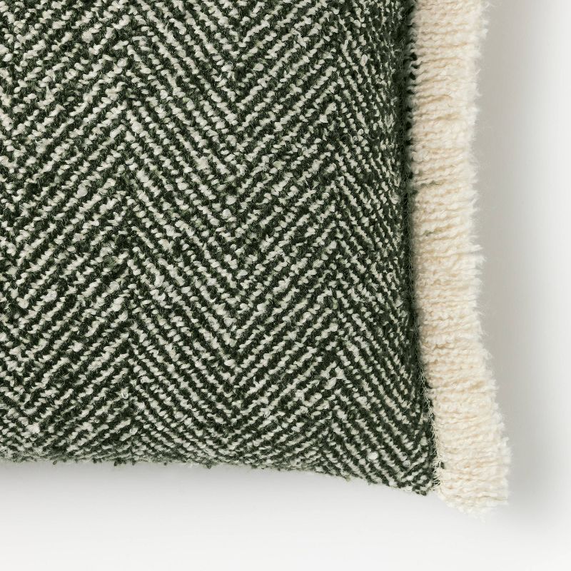 Herringbone with Frayed Edges Throw Pillow - Threshold™ designed with Studio McGee, 4 of 11