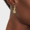 Bijoux Sport by Luv Aj MLB Gold Logo Huggie Earrings - 3 of 3