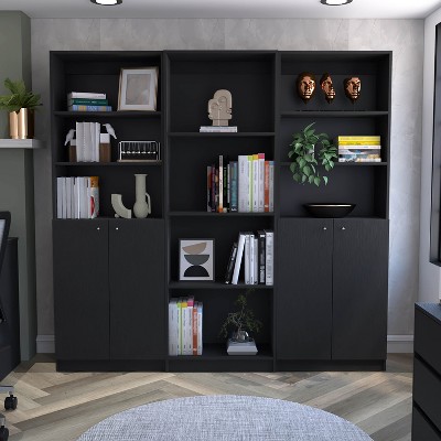 NicBex Industrial Bookcase Multiroom Storage Space Saving Organizer for Living Room Display Solution Bedroom Study