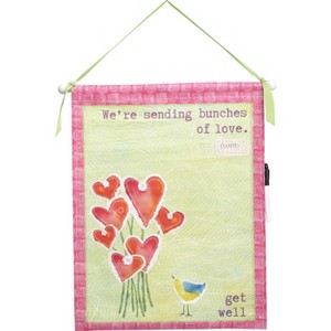 Transpac Canvas 23 in. Multicolor Everyday Bunches of Autographable Love Banner - 1 of 2