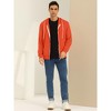 Lars Amadeus Men's Zip Up Long Sleeves Solid Color Knit Hooded Jackets - 3 of 4