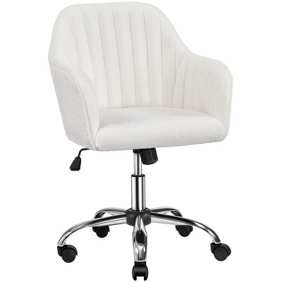 Yaheetech Modern Velvet Desk Chair Soft Height adjustable 360