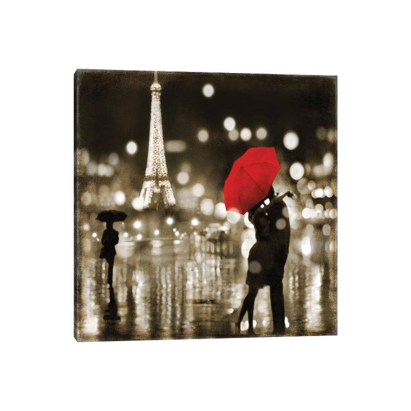 A Paris Kiss by Kate Carrigan Unframed Wall Canvas - iCanvas, 1 of 7