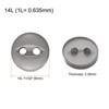 Unique Bargains Round Resin 2-Hole Fish Eye Craft Replacement Sewing Button 10 Pcs - 2 of 4