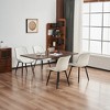 YOUNIKE Modern Kitchen & Dining Room Chairs Set of 2 Leather Upholstered Chair for Dining Table Side Vanity Chair 19.29"Wx24.02"Dx31.89"H - 2 of 4