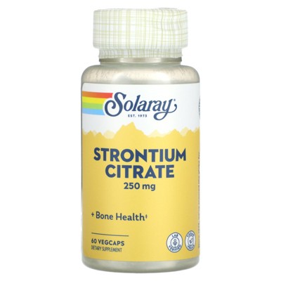 Solaray Strontium Citrate, 250 mg, 60 Vegcaps