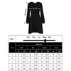 Clearlove Women Spring Tunic Dress 2025 V Neck Casual Tiered Long Sleeve A-Line Swing Mini Babydoll Dress - 4 of 4