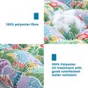 Outdoor Chair Cushions,3 Piece Loveseat Outdoor Cushions Set,Tufted/Wicker Patio Cushion for Patio Furniture All Weather,44“x19 x5,Floral - 3 of 4