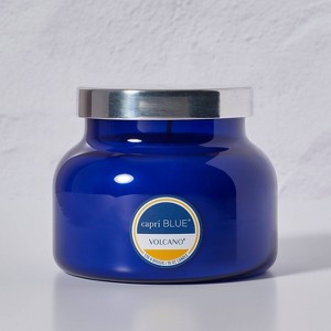 bonbonero ボンボネロ　カルシファー　ブルー Capri Blue Signature Volcano Jar Candle 19oz Blue : Target