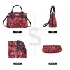 Signare USA Rennie Mackintosh Rose and Teardrop Red Convertible Top Handle Handbag - 2 of 4