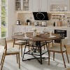 Dining Room Round Table Set for 4-6,42 Inch Circle Kitchen Dining Table with Metal Base - 4 of 4