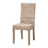 bali & pari Nevina Rattan and Mango Wood Dining Chair Kubu Gray/Rustic Taupe - 2 of 4