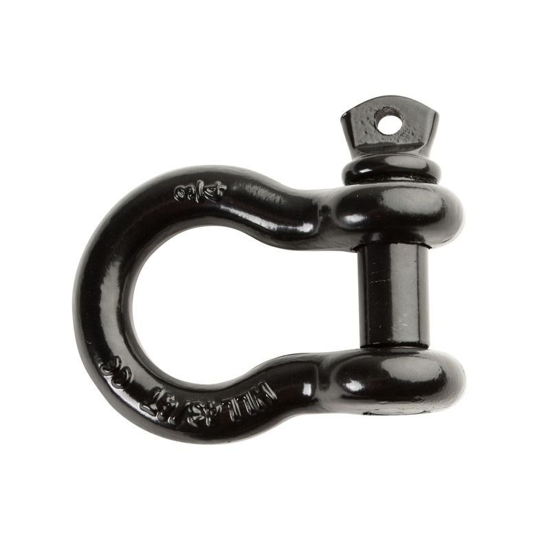 Driver Recovery 3/4" D-Ring / Bow Shackle - Heavy-Duty Grade 70 Black Powder Coated Steel 4.75 Ton (9,500 Pounds) Working Capacity, 1 of 5