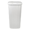 LunaLulinlk White 13.3 Gallon Touch Screen Kitchen Trash Can with Lid Plastic Trash Can - 3 of 4