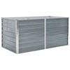 vidaXL Raised Garden Bed Grey Galvanized Steel 63x31.5x30.3 in Durable - 2 of 4