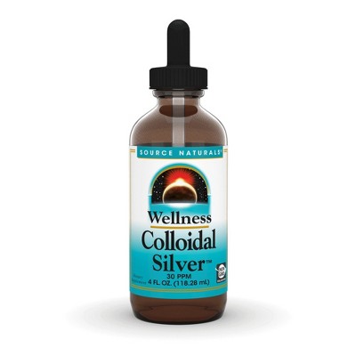 Wellness Colloidal Silver 30 ppm Liquid by Source Naturals, Inc.  -  4 oz Liquid