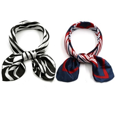 black zebra&red blue geometric