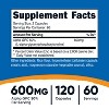 Nutricost Alpha GPC 600mg, 120 Vegetarian Capsules - Non-GMO and Gluten Free, 300mg Per Capsule - 2 of 4