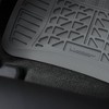 Michelin 19"x34" 4pc Rubber Floormat Set Dark Gray: Automotive Floor Mats, Solid Pattern, 3-Year Warranty - 4 of 4