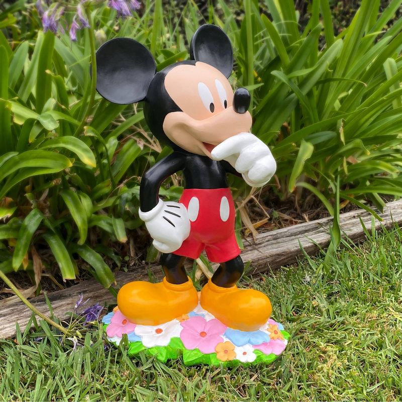 Disney 18" Mickey Mouse With Flowers Resin Statue, 5 of 6