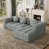 MAYEERTY Luxury 103" Sectional Sofa - Right Recliner, 3 Pillows - Modern Home - 3 of 4