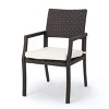 Christopher Knight Home Alani Outdoor Wicker and Aluminum 7 Piece Dining Set with Cushion, Multibrown/Cream White - 4 of 4