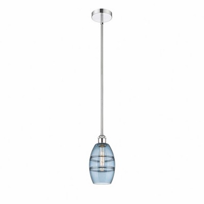 Vaz - 1 Light Stem Hung Mini Pendant In Industrial Style-7.63 Inches Tall and 5.88 Inches Wide