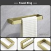 Bathroom Hardware Set Brushed Gold, Bathroom Accessories Set 4 Pieces Towel Bar Set, SUS304 Stainless Steel Towel Holder Set Wall Mounted - 4 of 4
