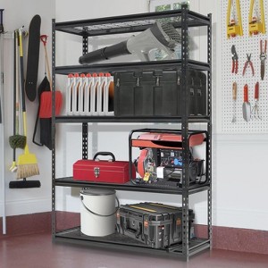 5-Tier Metal Wire Shelving Rack with Adjustable Steel Storage Shelves, Storage Racks for Garage, Warehouse, Home - 1 of 4