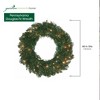 Garden Elements Prelit Faux Douglas Fir Christmas Wreath, 400 Clear Lights, 60 - 3 of 4