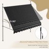 PAGED Retractable Awning Non-Screw Outdoor Sun Shade Multi-angle Adjustable Awnings UV and Water Protection for Patio, Backyard - 4 of 4