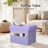 Aoibox Small Ottoman with Storage, Folding Soft Fur Foot Rest Stool with Thick Padded Seat for Bedroom Living Room, Holds Up to 300 lbs - 4 of 4