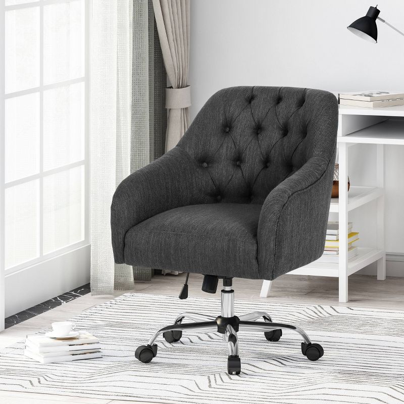 Barbour Tufted Home Office Chair with Swivel Base - Christopher Knight Home, 3 of 9
