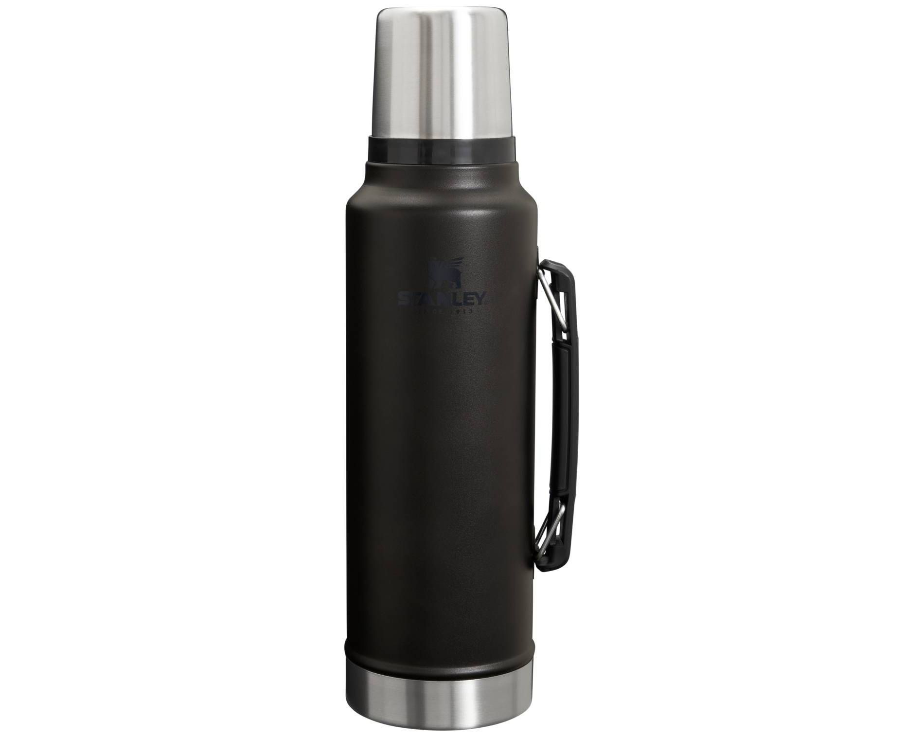 Stanley 48oz Legendary Classic Bottle - Black 2.0: Stainless Steel Drinkware