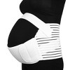 Unique Bargains Maternity Support Belt Pregnancy Waist Abdomen Belly Back Brace Band White - 2 of 4