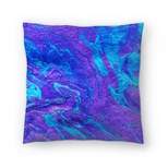 Americanflat Purple Neon by Ashley Camille Throw Pillow