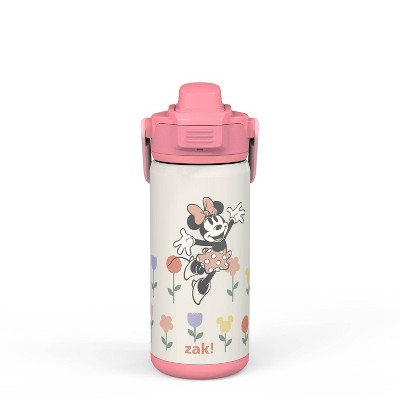 Zak Designs Antimicrobial 14oz Stainless Steel Double Wall Vacuum Beacon Bottle
