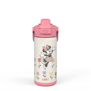 Zak Designs Antimicrobial 14oz Stainless Steel Double Wall Vacuum Beacon Bottle - 1 of 4