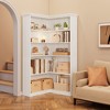 Corner Bookshelf 70.8 Inch Farmhouse Corner Bookcase, Tall Bookshelf with Storage Large Bookcase with Storage for Living Room Office - 4 of 4