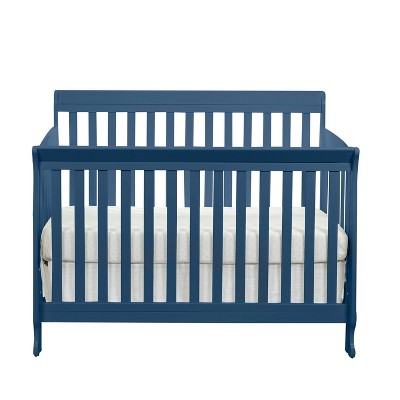 Suite Bebe Palmer Island 3-in-1 Convertible Crib and Toddler Guard Rail Bundle Baby Blue 