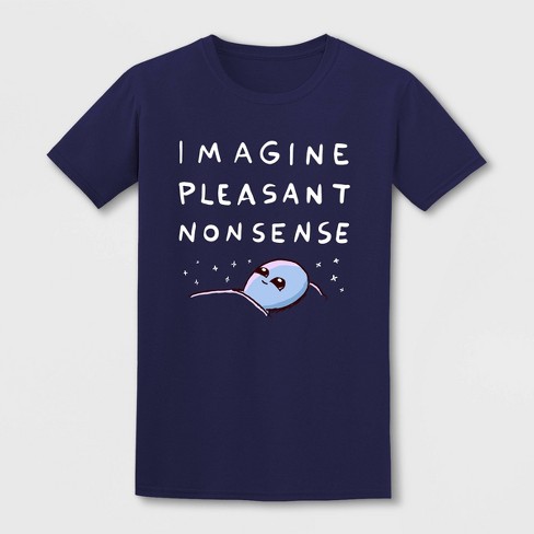 Men's Strange Planet Imagine Pleasant Nonsense Short Sleeve Crewneck T-Shirt - Navy - image 1 of 4